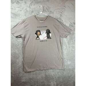 Teeturtle Star Wars Shirt Adult Extra Large Beige Darth Vadar Parody Funny